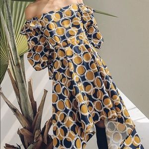 Since Then asymmetrical off shoulder dress